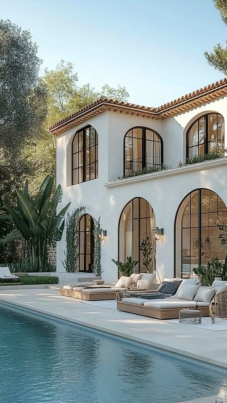 Stucco exterior on a home in Brickell, Miami
